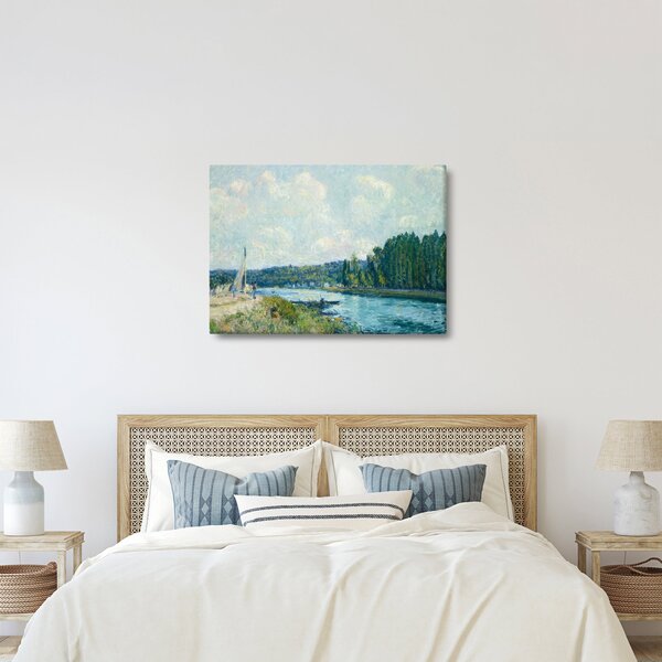 Obraz - Alfred Sisley, The Banks of the Oise, reprodukcje (70x50 cm)