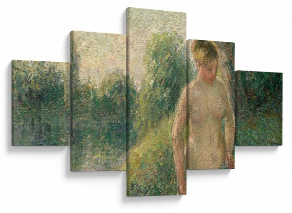 Obraz - Camille Pissarro, The Bather, reprodukcje (125x70 cm)
