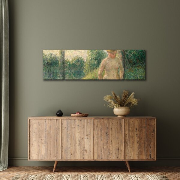 Obraz - Camille Pissarro, The Bather, reprodukcje (170x50 cm)