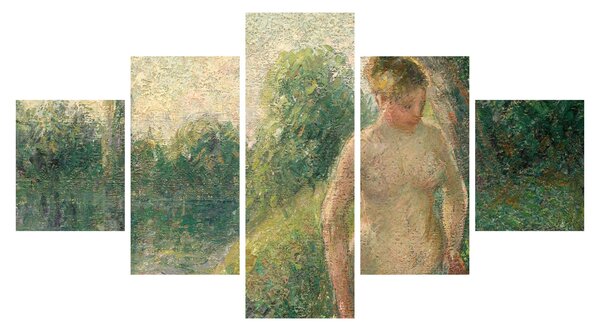 Obraz - Camille Pissarro, The Bather, reprodukcje (125x70 cm)