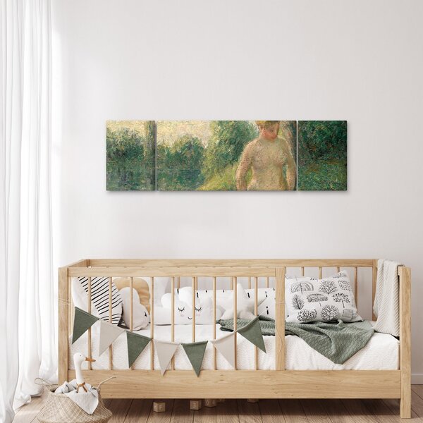 Obraz - Camille Pissarro, The Bather, reprodukcje (170x50 cm)