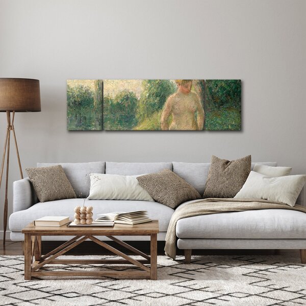 Obraz - Camille Pissarro, The Bather, reprodukcje (170x50 cm)
