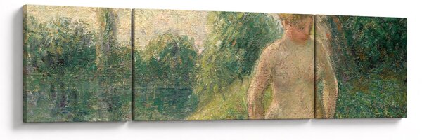 Obraz - Camille Pissarro, The Bather, reprodukcje (170x50 cm)