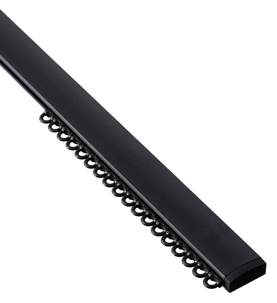 Szyna sufitowa aluminiowa Premium pojedyncza 150cm czarna - komplet