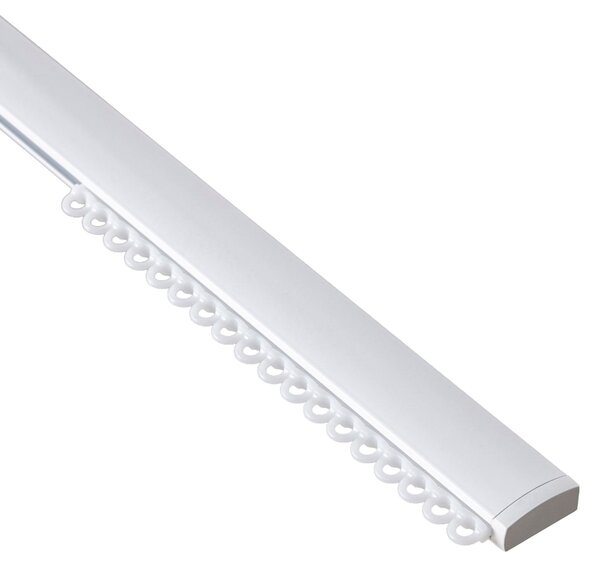 Szyna sufitowa aluminiowa Premium pojedyncza 150cm biała - komplet