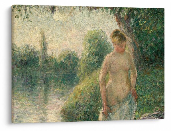 Obraz - Camille Pissarro, The Bather, reprodukcje (70x50 cm)