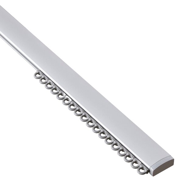 Szyna sufitowa aluminiowa Premium pojedyncza 150cm srebrna - komplet