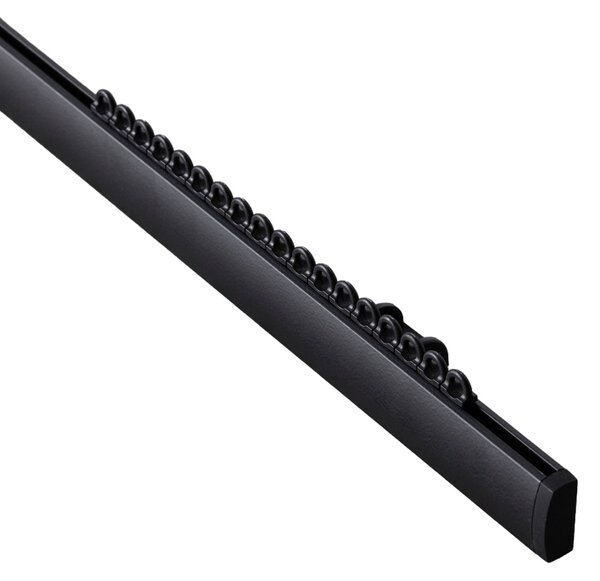 Szyna sufitowa aluminiowa Premium pojedyncza 150cm czarna - komplet