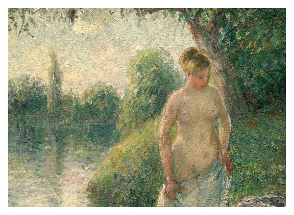 Obraz - Camille Pissarro, The Bather, reprodukcje (70x50 cm)