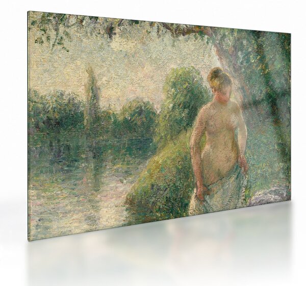 Obraz na szkle - Camille Pissarro, The Bather, reprodukcje (70x50 cm)