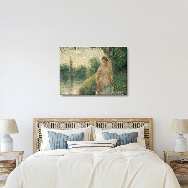 Obraz - Camille Pissarro, The Bather, reprodukcje (70x50 cm)