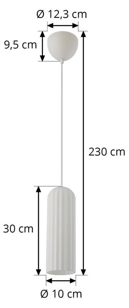 Nordlux Lampa wisząca szklana Miella, możliwość ściemniania, biały / opal, salon / jadalnia, szkło