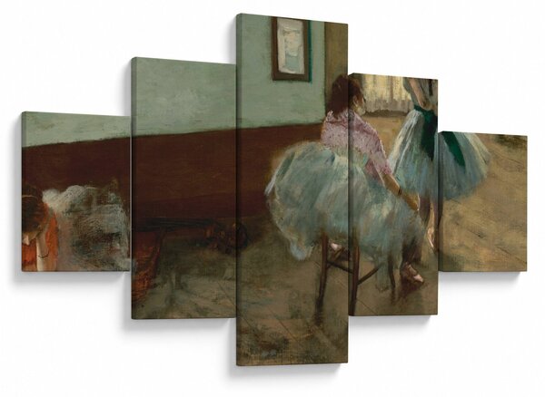 Obraz - Edgar Degas, The Dance Lesson, reprodukcje (125x70 cm)