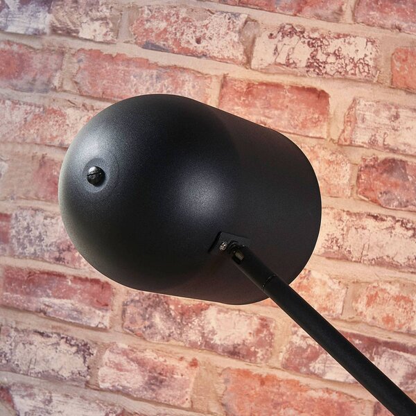 Lampa stojąca Morik Lindby, czarny, salon / jadalnia, metal, nowoczesny