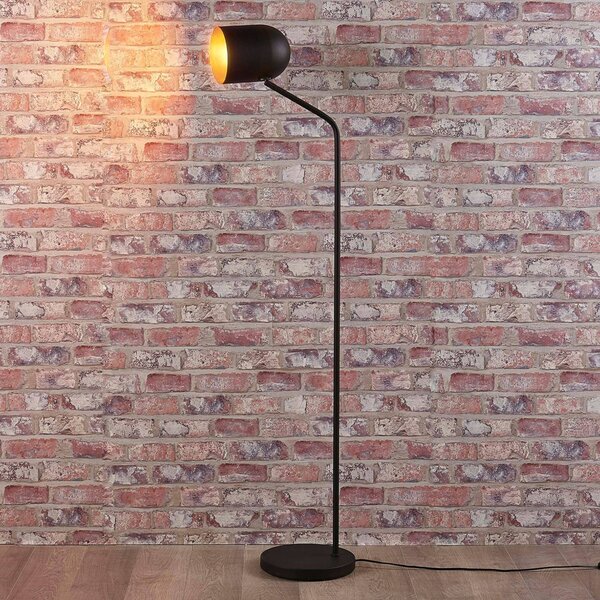 Lampa stojąca Morik Lindby, czarny, salon / jadalnia, metal, nowoczesny