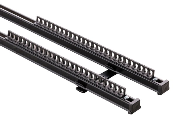 Szyna sufitowa aluminiowa TS podwójna 210cm czarna - komplet