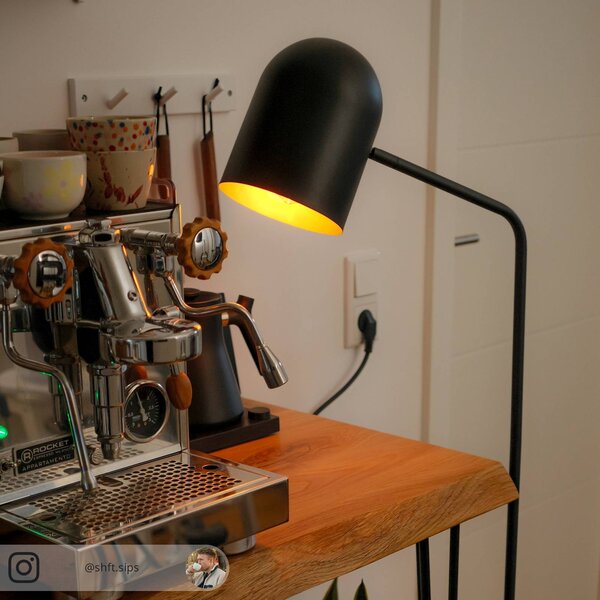 Lampa stojąca Morik Lindby, czarny, salon / jadalnia, metal, nowoczesny