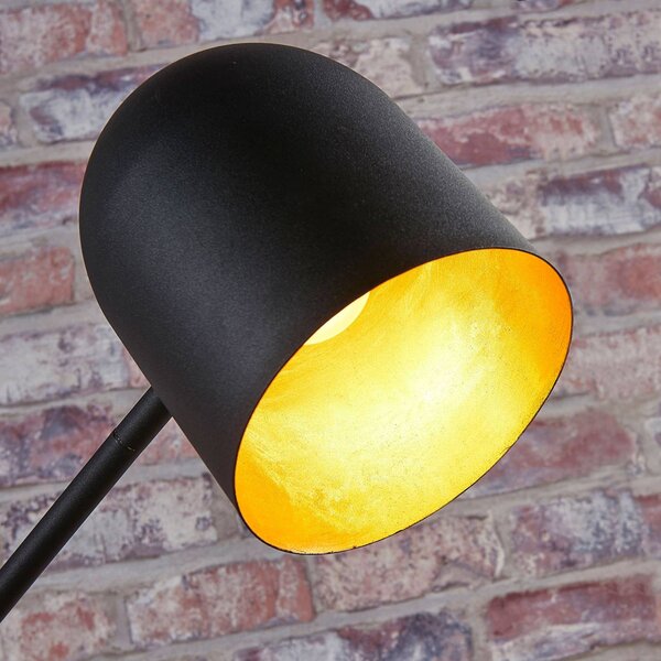 Lampa stojąca Morik Lindby, czarny, salon / jadalnia, metal, nowoczesny