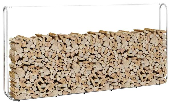 Stojak na drewno opałowe 300x25x150 cm Stal ocynkowana