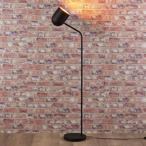 Lampa stojąca Morik Lindby, czarny, salon / jadalnia, metal, nowoczesny