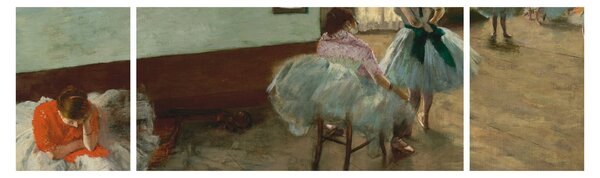 Obraz - Edgar Degas, The Dance Lesson, reprodukcje (170x50 cm)