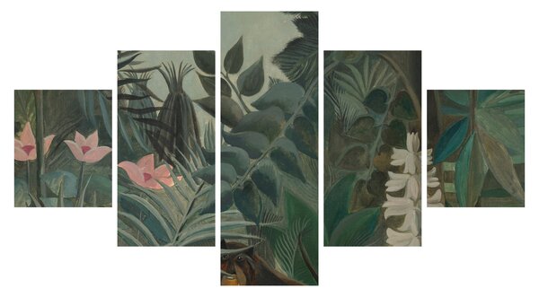 Obraz - Henri Rousseau, The Equatorial Jungle, reprodukcje (125x70 cm)