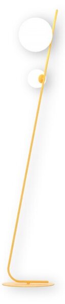Lampa stojąca podłogowa designerska pomarańczowa stick 2xG9 8W TATU Emibig
