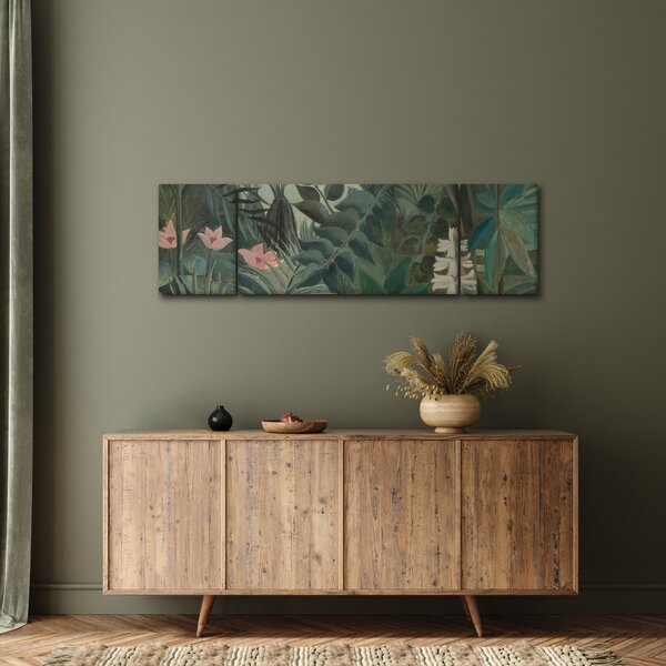 Obraz - Henri Rousseau, The Equatorial Jungle, reprodukcje (170x50 cm)