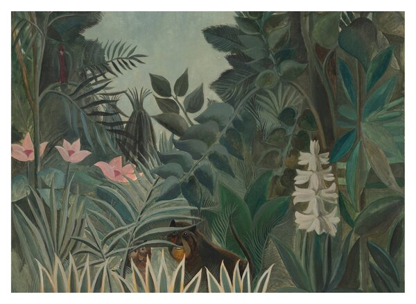 Obraz na szkle - Henri Rousseau, The Equatorial Jungle, reprodukcje (70x50 cm)