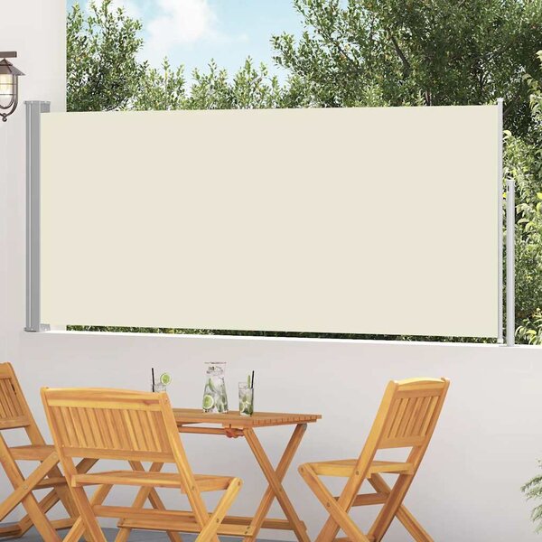 Zwijana markiza boczna, 120 x 300 cm, kremowa
