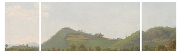 Obraz - Simon Denis, View Near Naples, reprodukcje (170x50 cm)