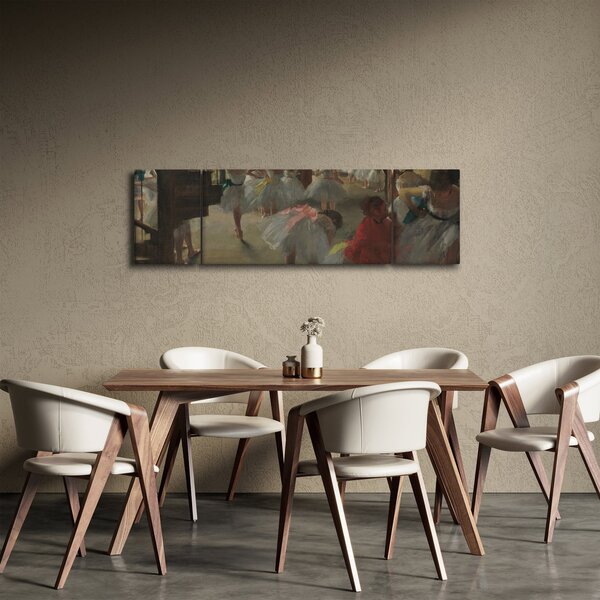 Obraz - Edgar Degas, The Dance Class, reprodukcje (170x50 cm)
