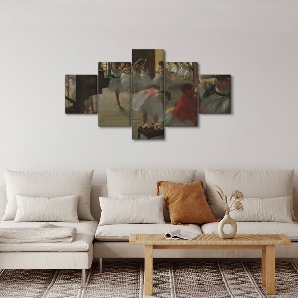 Obraz - Edgar Degas, The Dance Class, reprodukcje (125x70 cm)