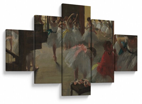 Obraz - Edgar Degas, The Dance Class, reprodukcje (125x70 cm)