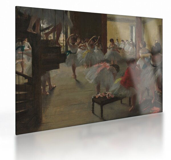 Obraz na szkle - Edgar Degas, The Dance Class, reprodukcje (70x50 cm)