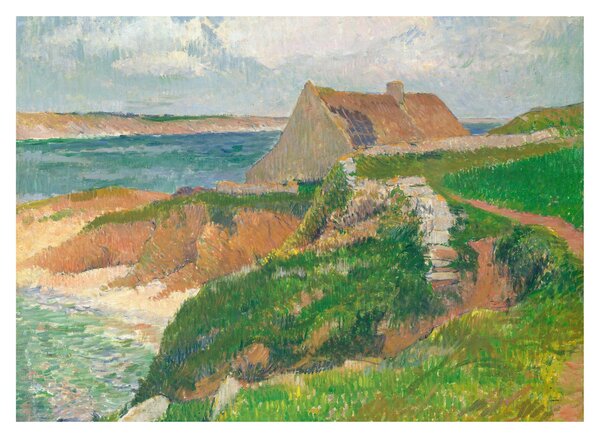 Obraz na szkle - Henri Moret, The Island of Raguenez, Brittany, reprodukcje (70x50 cm)