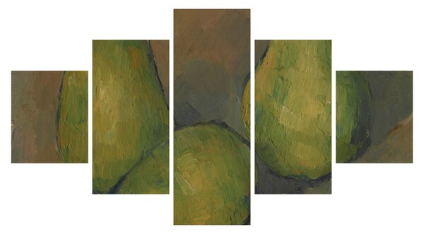 Obraz - Paul Cézanne, Three Pears, reprodukcje (125x70 cm)