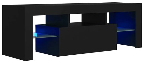 Czarna nowoczesna szafka RTV z LED G3-D64