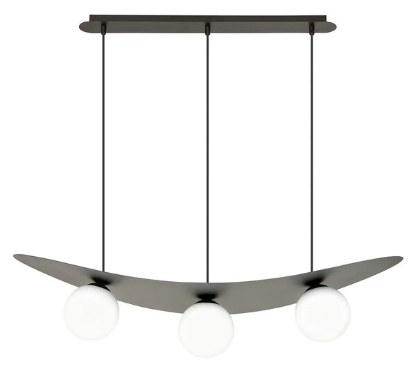 Loftowa lampa wisząca z mlecznymi kloszami - D123 T7-A87