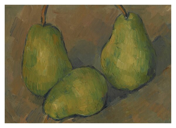 Obraz - Paul Cézanne, Three Pears, reprodukcje (70x50 cm)