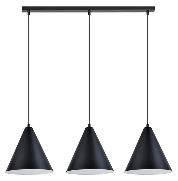 Czarno-złota wisząca lampa nad stół - 4X D122 A9-A47