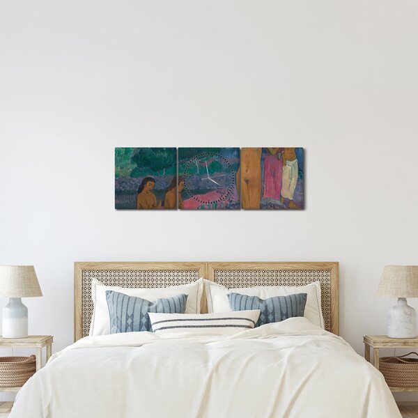 Obraz - Paul Gauguin, The Invocation, reprodukcje (z zegarem) (90x30 cm)