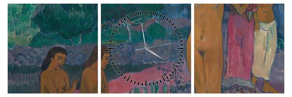 Obraz - Paul Gauguin, The Invocation, reprodukcje (z zegarem) (90x30 cm)