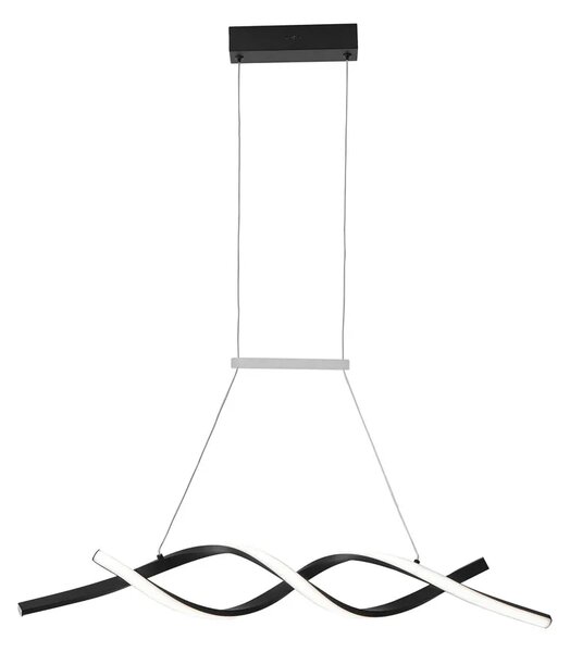 Czarna nowatorska lampa wisząca nad stół P6-W00