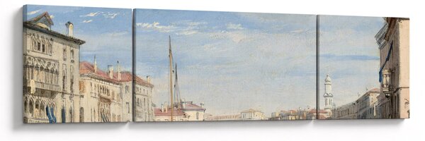 Obraz - Richard Parkes Bonington, The Grand Canal, reprodukcje (170x50 cm)