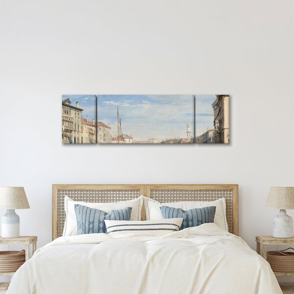 Obraz - Richard Parkes Bonington, The Grand Canal, reprodukcje (170x50 cm)