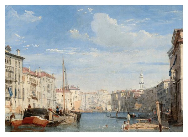 Obraz - Richard Parkes Bonington, The Grand Canal, reprodukcje (70x50 cm)