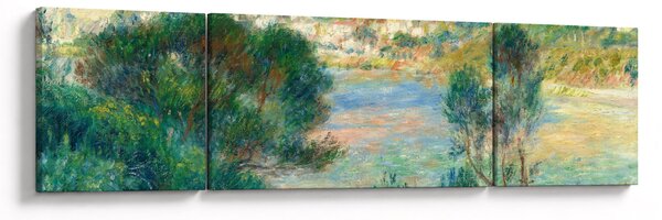Obraz - Auguste Renoir, View of Monte Carlo from Cap Martin, reprodukcje (170x50 cm)