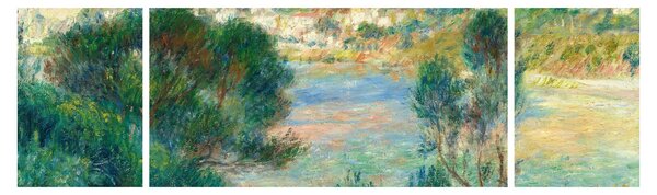 Obraz - Auguste Renoir, View of Monte Carlo from Cap Martin, reprodukcje (170x50 cm)
