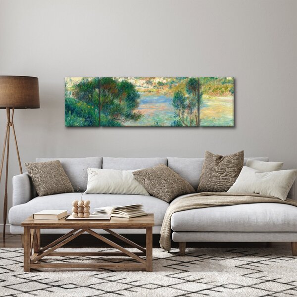 Obraz - Auguste Renoir, View of Monte Carlo from Cap Martin, reprodukcje (170x50 cm)